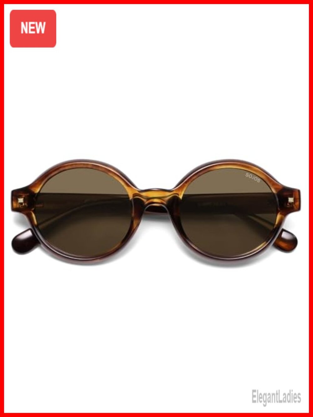 Retro Round Polarized Sunglasses with UV Protection
